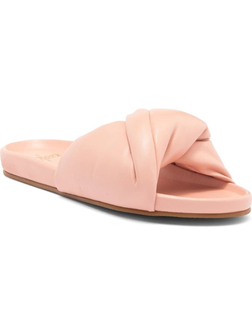 $320 BEEK TESIA SLIDE SLIP ON TWISTED SANDAL BLUSH LEATHER 7 US (DD14)